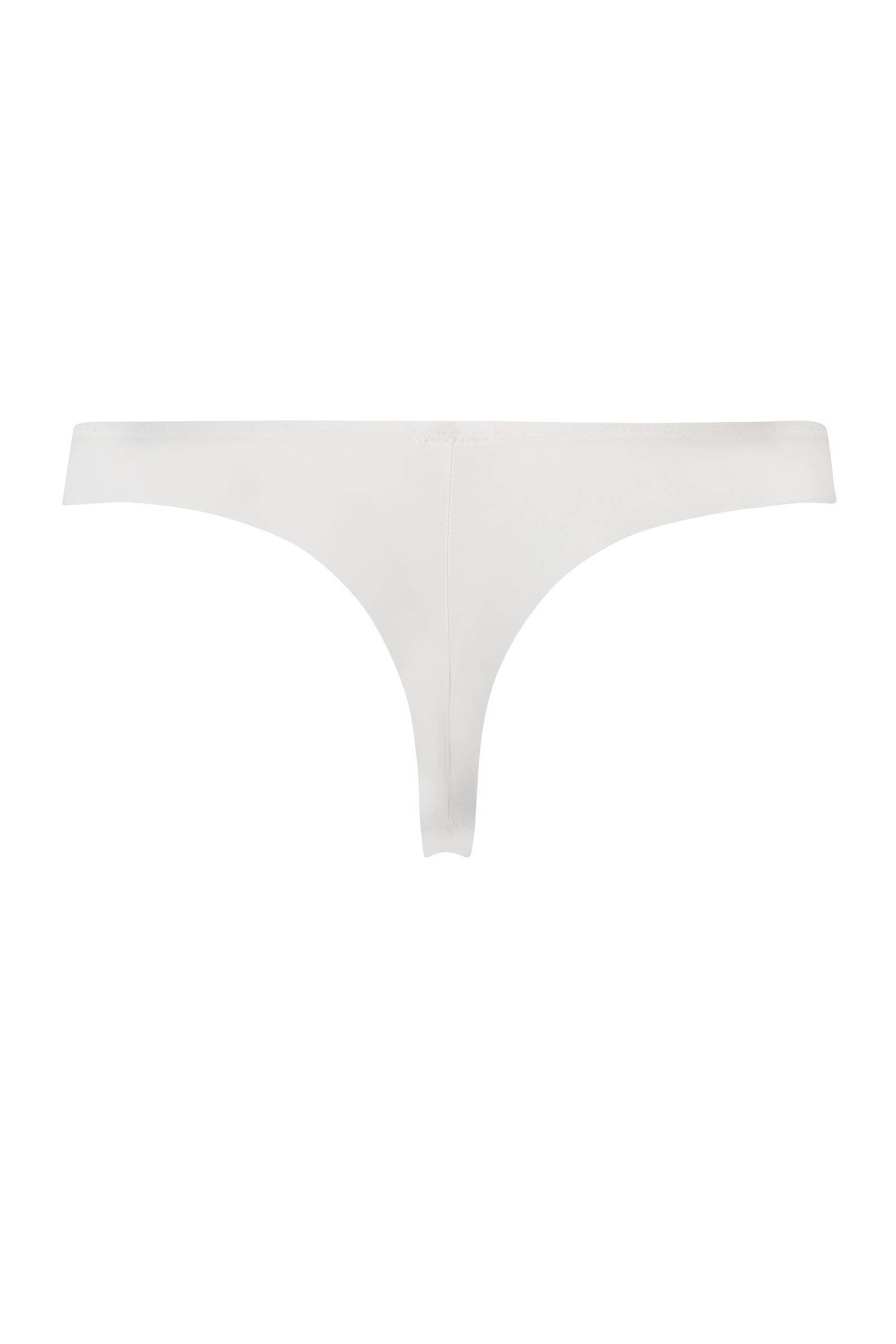 Hunkemöller string Satin Fleece wit | wehkamp