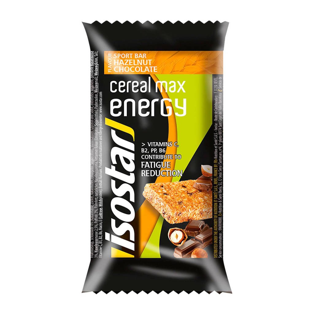 Isostar Cereal Max reep chocolade-hazelnoot - 1 reep (55g)