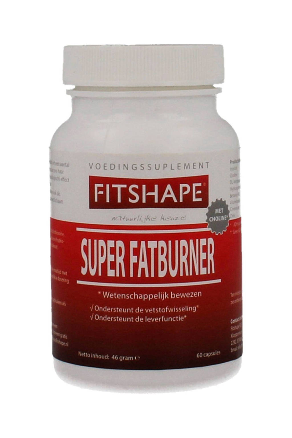 Fitshape Super Fat Burner - 60 capsules - voedingssupplement