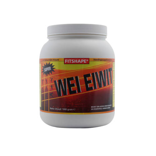 Fitshape Wei Eiwit Eiwitshake Aardbei 1000 Gram Sportvoeding fitshape kopen in de aanbieding Fitshape Wei Eiwit Eiwitshake Aardbei 1000 Gram Sportvoeding fitshape kopen in de aanbieding