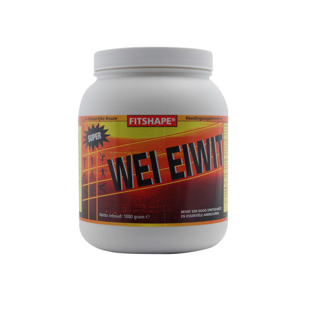 Fitshape Wei Eiwit eiwitshake - Aardbei - 1000 gram - sportvoeding