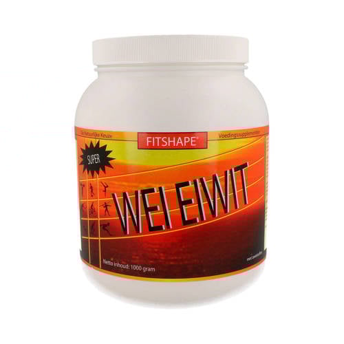 Fitshape Wei Eiwit Eiwitshake Banaan 1000 Gram Sportvoeding fitshape kopen in de aanbieding Fitshape Wei Eiwit Eiwitshake Banaan 1000 Gram Sportvoeding fitshape kopen in de aanbieding