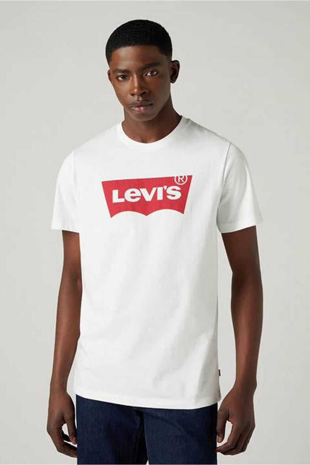 Levi's T-shirt met logo wit