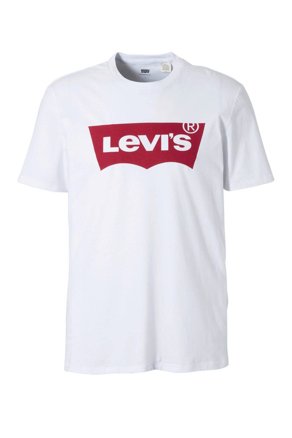 Levi's T-shirt logo wit | wehkamp