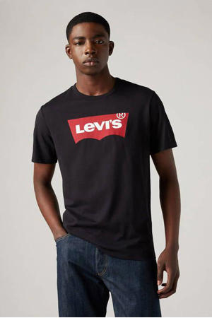 T-shirt met logo zwart