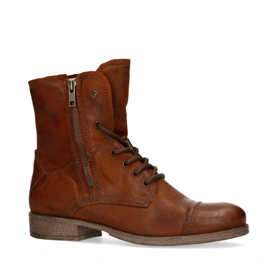 Sacha Imitatiebont voering Veterboots Sacha Leren Leren XzIrXq
