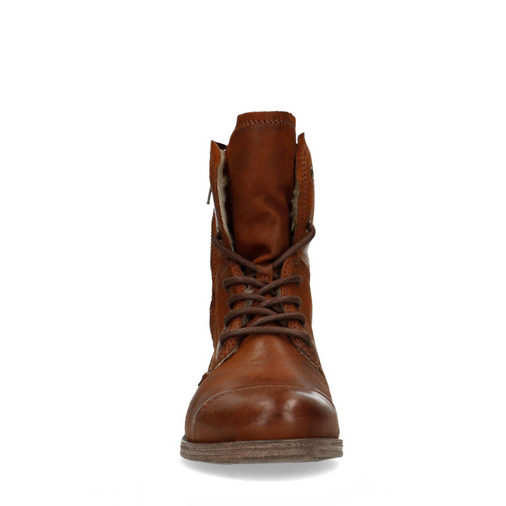 Sacha Imitatiebont voering Veterboots Sacha Leren Leren XzIrXq