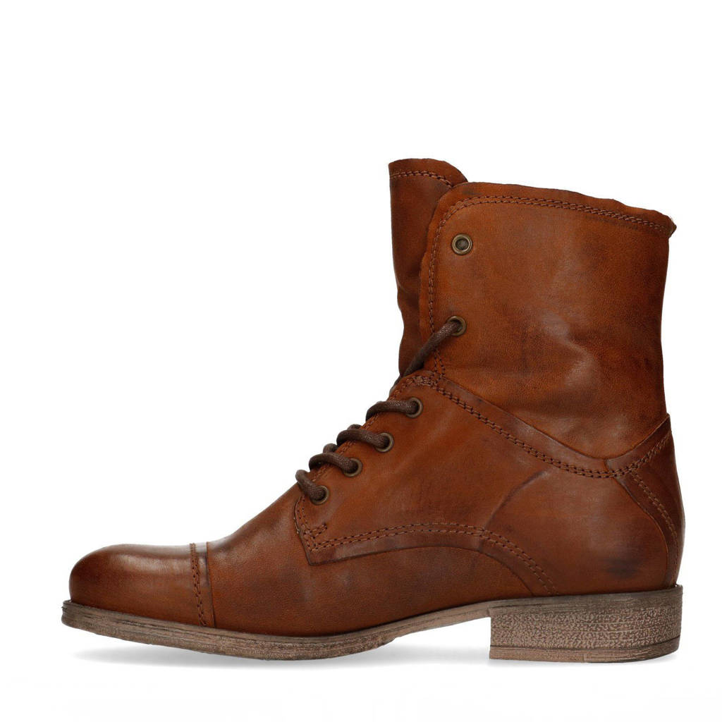 Sacha Imitatiebont voering Veterboots Sacha Leren Leren XzIrXq