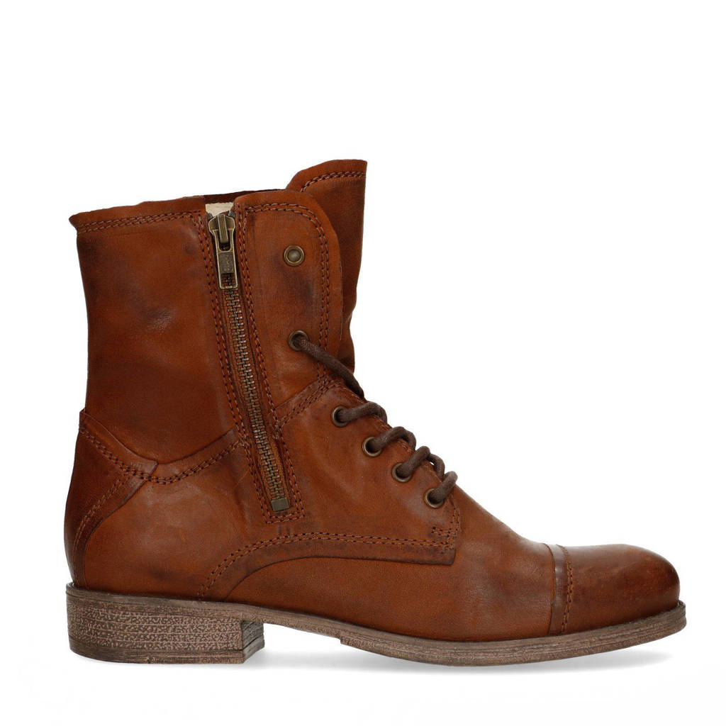 Sacha Imitatiebont voering Veterboots Sacha Leren Leren XzIrXq
