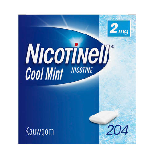Nicotinell Kauwgom 2Mg Mint 204 Stuks nicotinell kopen in de aanbieding