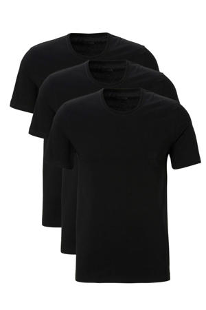 ondershirt (set van 3) zwart