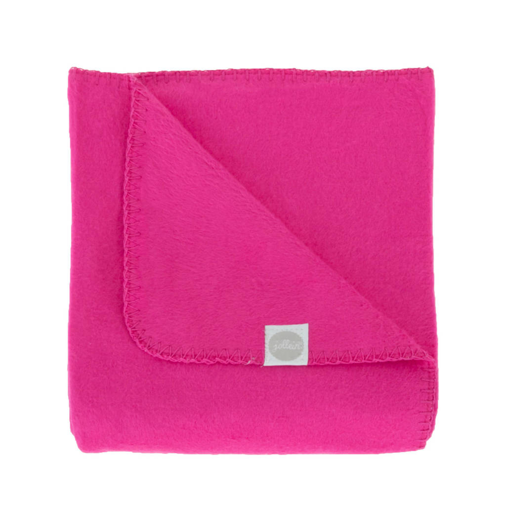 Jollein ledikantdeken 100x150 cm fuchsia, Fuchsia
