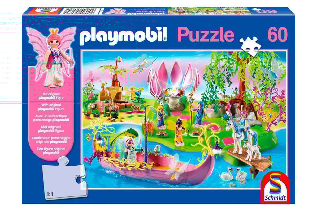 Schmidt Playmobil feeënwereld legpuzzel 60 stukjes