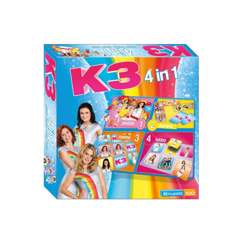 Studio 100 K3 4 In 1 Kinderspel studio 100 kopen in de aanbieding