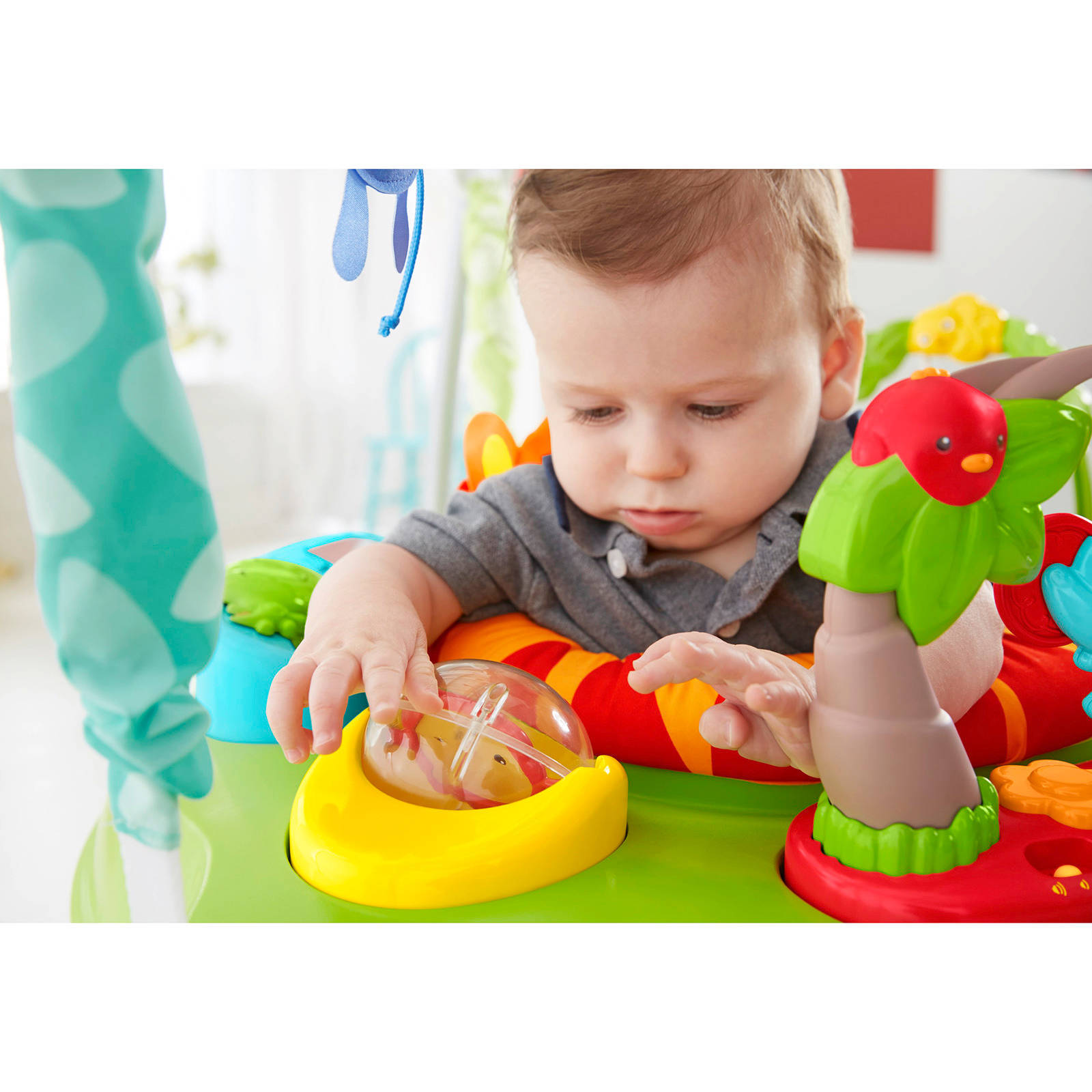 trotteur jumperoo jungle fisher price