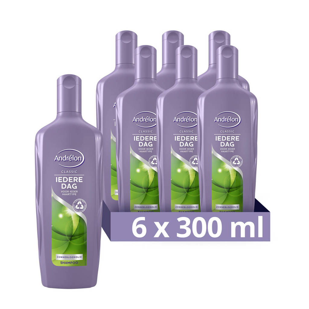 Andrelon Classic Iedere Dag shampoo - 6 x 300 ml - voordeelverpakking