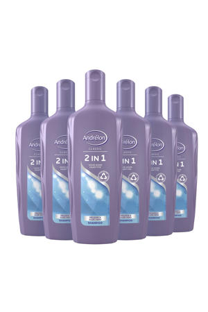 Classic 2-in-1 shampoo & conditioner - 6 x 300 ml - voordeelverpakking
