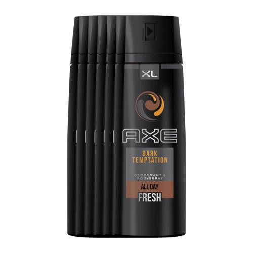 Axe Dark Temptation Deodorant Spray 6X200 Ml Bodyspray axe kopen in de aanbieding
