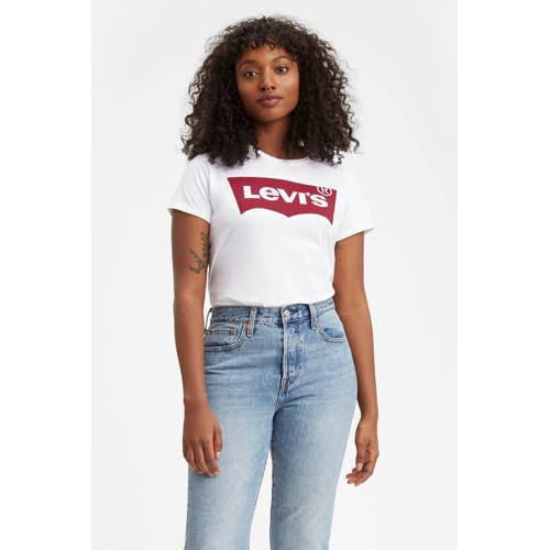 Levi's T-shirt Perfect Tee wit afbeelding