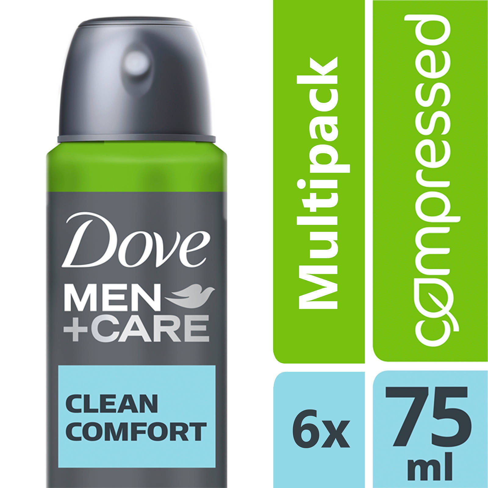 Dove Men+Care Clean Comfort deodorant spray compressed 6x75 ml anti