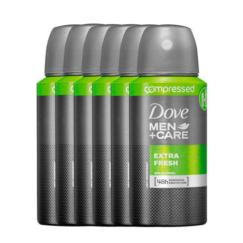 Dove Men Care Extra Fresh Deodorant Spray Compressed 6X75 Ml Anti Transpirant dove kopen in de aanbieding Dove Men Care Extra Fresh Deodorant Spray Compressed 6X75 Ml Anti Transpirant dove kopen in de aanbieding
