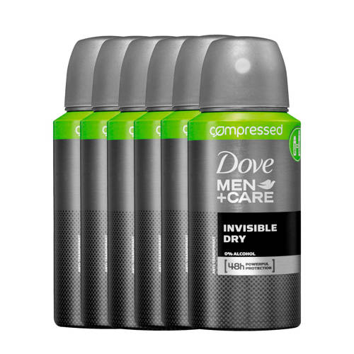 Dove Men Care Invisible Dry Deodorant Spray Compressed 6X75 Ml Anti Transpirant dove kopen in de aanbieding Dove Men Care Invisible Dry Deodorant Spray Compressed 6X75 Ml Anti Transpirant dove kopen in de aanbieding