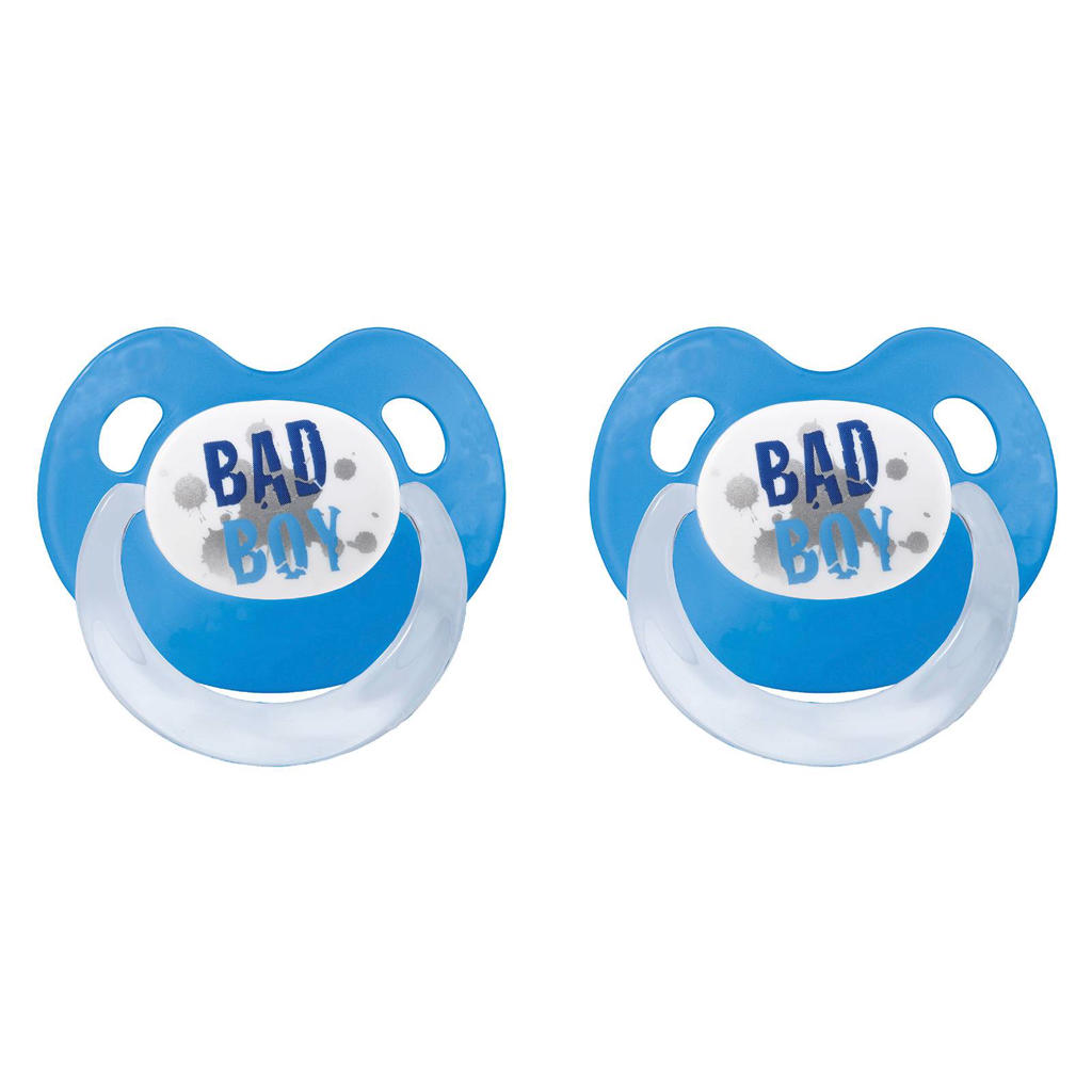 Bibi fopspeen Bad Boy 16+ mnd (2 stuks)