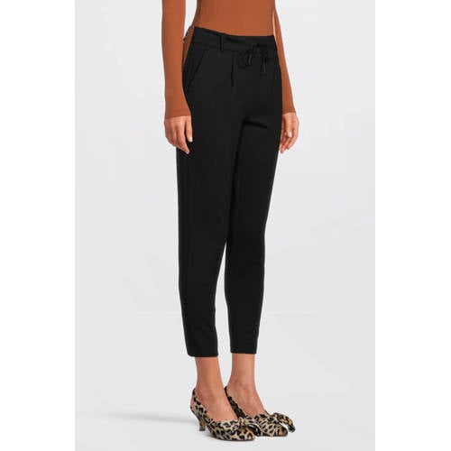 ONLY tapered fit broek ONLPOPTRASH zwart regular afbeelding