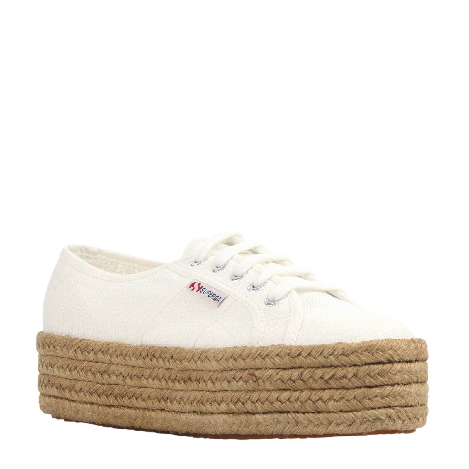 superga espadrilles wit