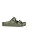 Birkenstock slippers kaki