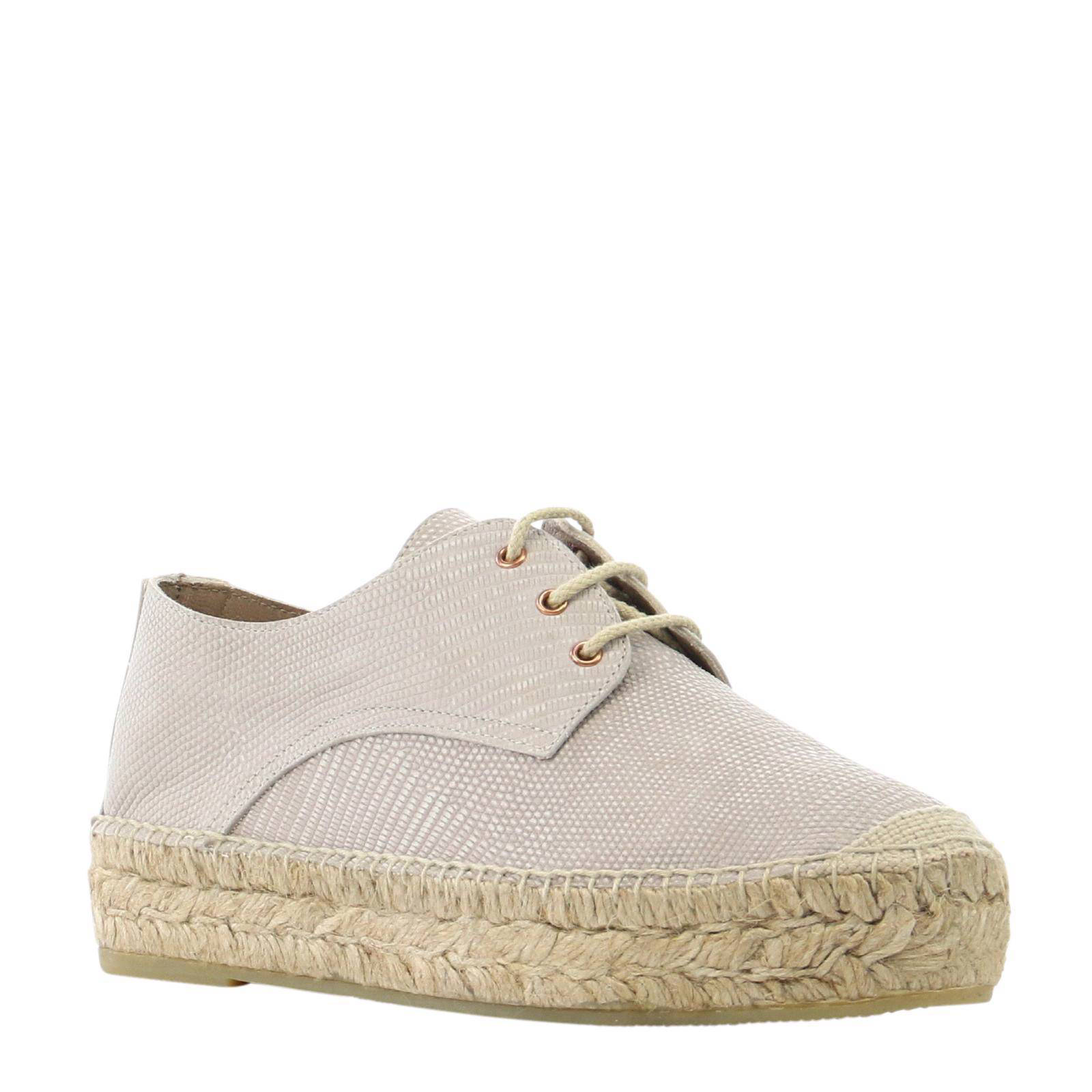 Fred de la Bretoniere leren espadrilles | wehkamp