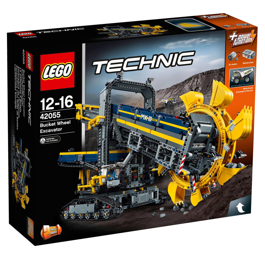 LEGO Technic emmerwiel graafmachine 42055