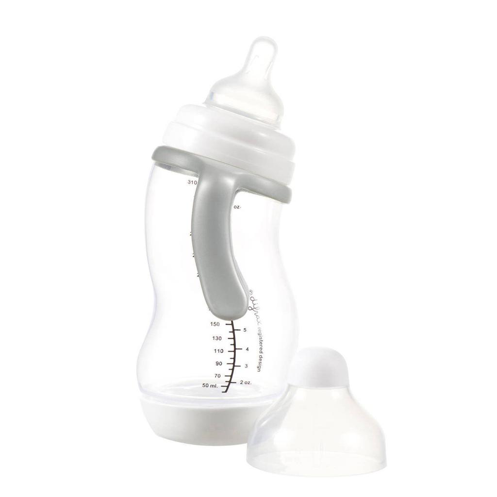 Difrax Brede Papfles XL S-Babyfles Anti Koliek - 310 ml - Wit - Anti Colic tegen krampjes