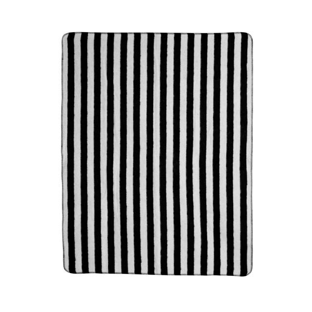 vijandigheid creatief Aantrekkelijk zijn aantrekkelijk Meyco Stripe biologische ledikantdeken 120x150 cm zwart/wit | wehkamp