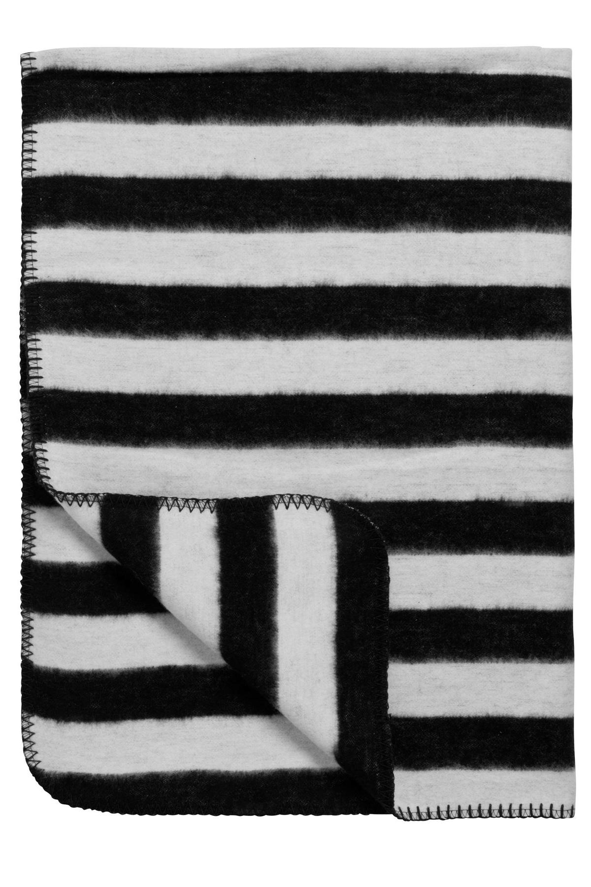 vijandigheid creatief Aantrekkelijk zijn aantrekkelijk Meyco Stripe biologische ledikantdeken 120x150 cm zwart/wit | wehkamp