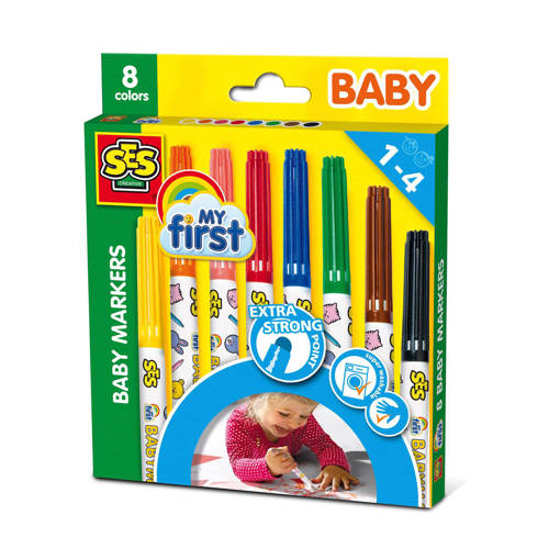 Ses My First Baby Viltstiften 8 St ses kopen in de aanbieding