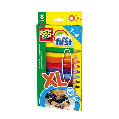Ses My First Xl Kleurpotloden 8 St ses kopen in de aanbieding