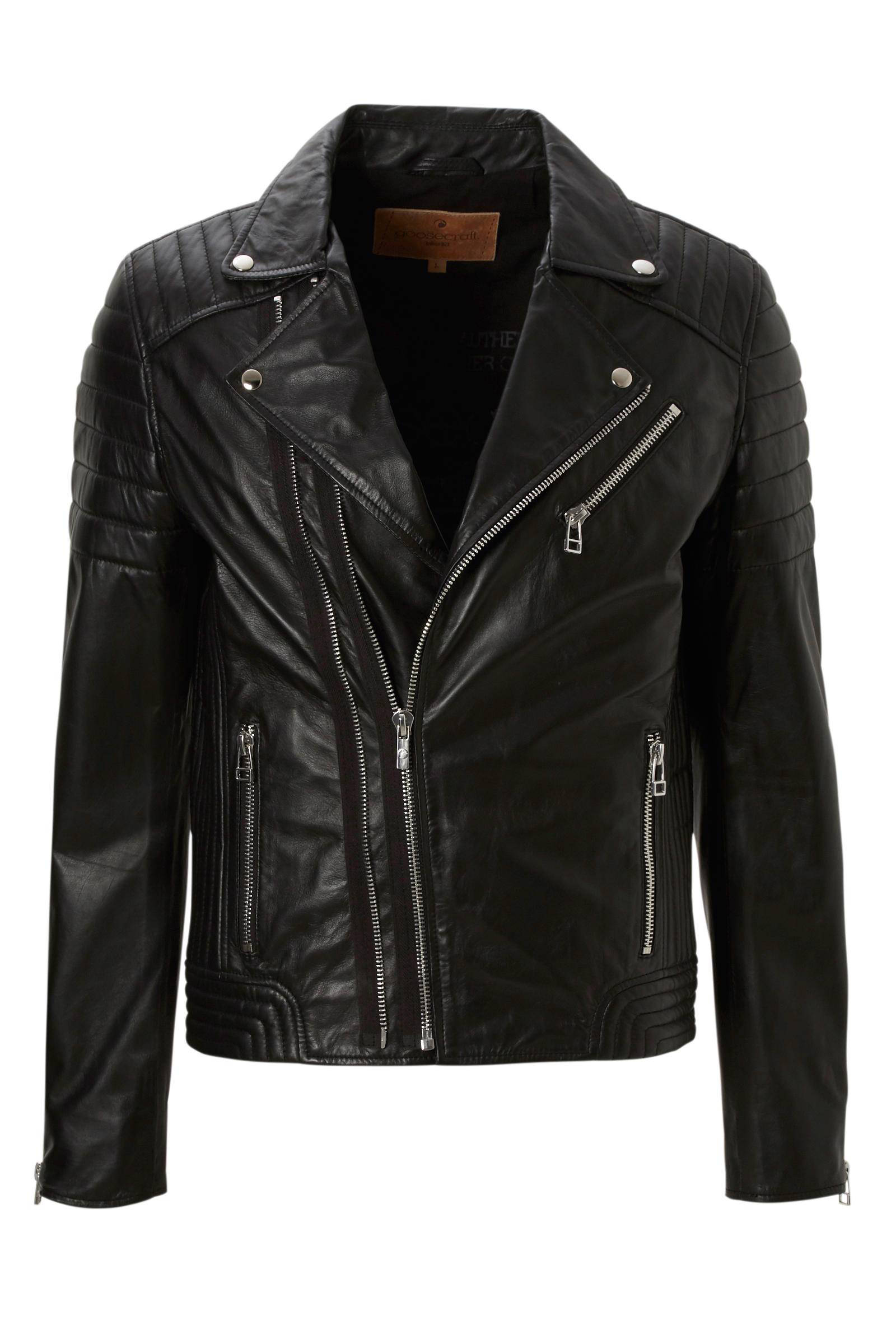 Goosecraft Biker921 leren jas | wehkamp Goosecraft Biker921 leren jas, Zwart #leer#goosecraft