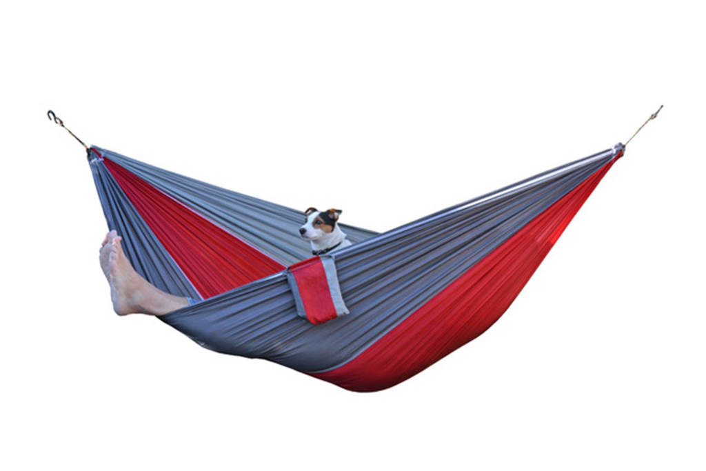 More Than Hip hangmat Snoozzz, Rood/blauw