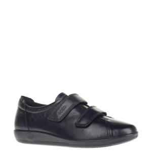 Comfort Soft 2.0 leren klittenbandschoenen zwart