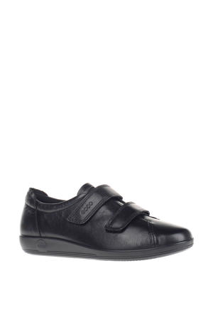 Comfort Soft 2.0 leren klittenbandschoenen zwart