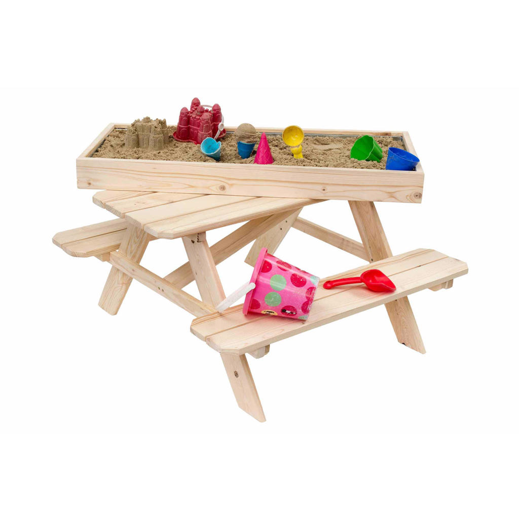 Outdoor Life Product kinderpicknick tafel met zandbak