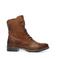 Manfield leren veterboots cognac