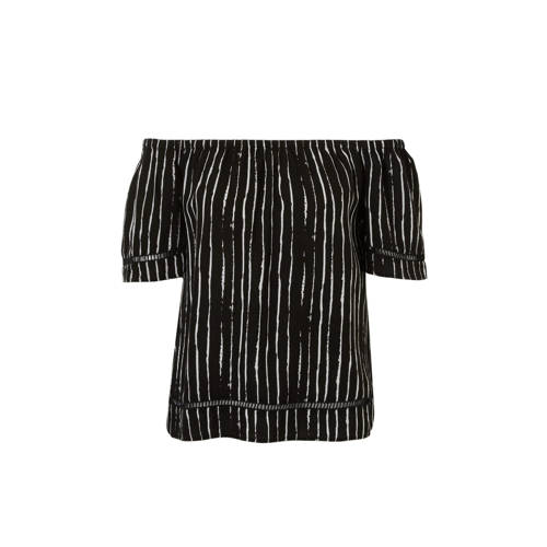 Whkmps Beachwave Gestreepte Off Shoulder Top whkmps beachwave kopen in de aanbieding