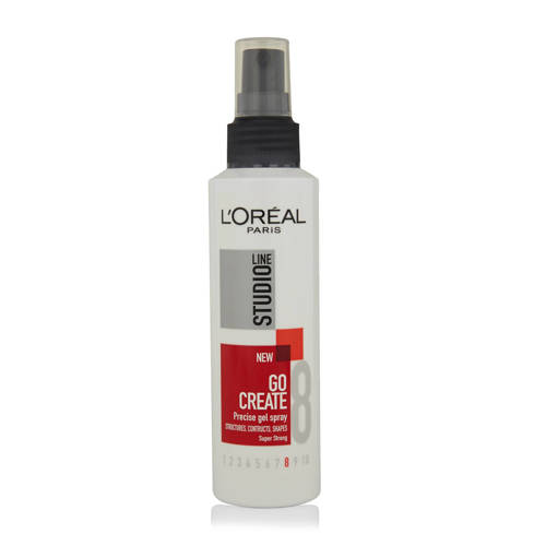 Loreal Paris Studio Line Go Create Precise Gel Spray Super Strong Haargel 150 Ml loreal kopen in de aanbieding