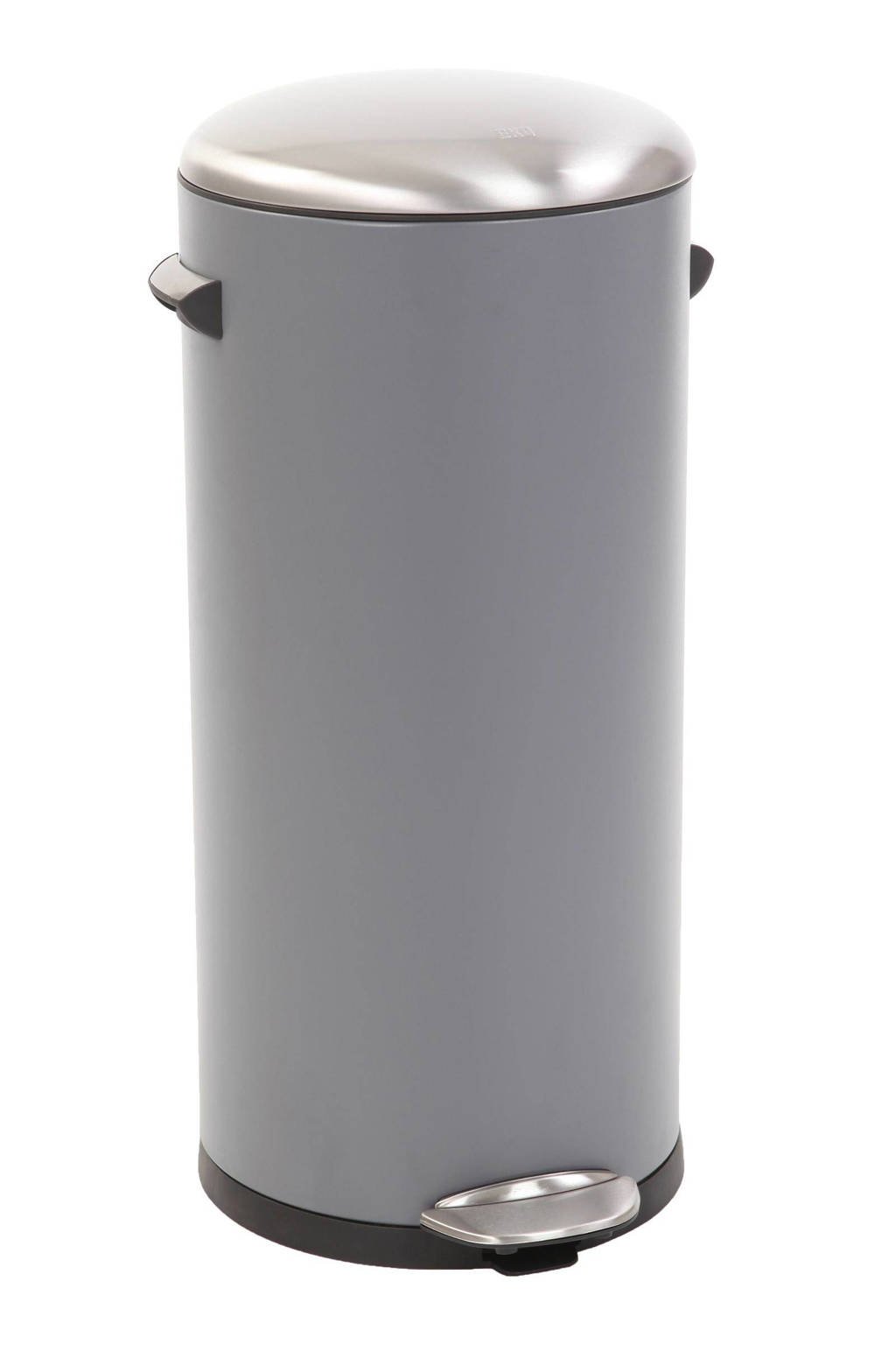 EKO Belle Deluxe Step Bin, 30 liter pedaalemmer, Sandcoated grijs