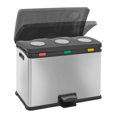 Eko Recycle Rejoice Step Bin 3 X 12 Liter Pedaalemmer eko kopen in de aanbieding Eko Recycle Rejoice Step Bin 3 X 12 Liter Pedaalemmer eko kopen in de aanbieding