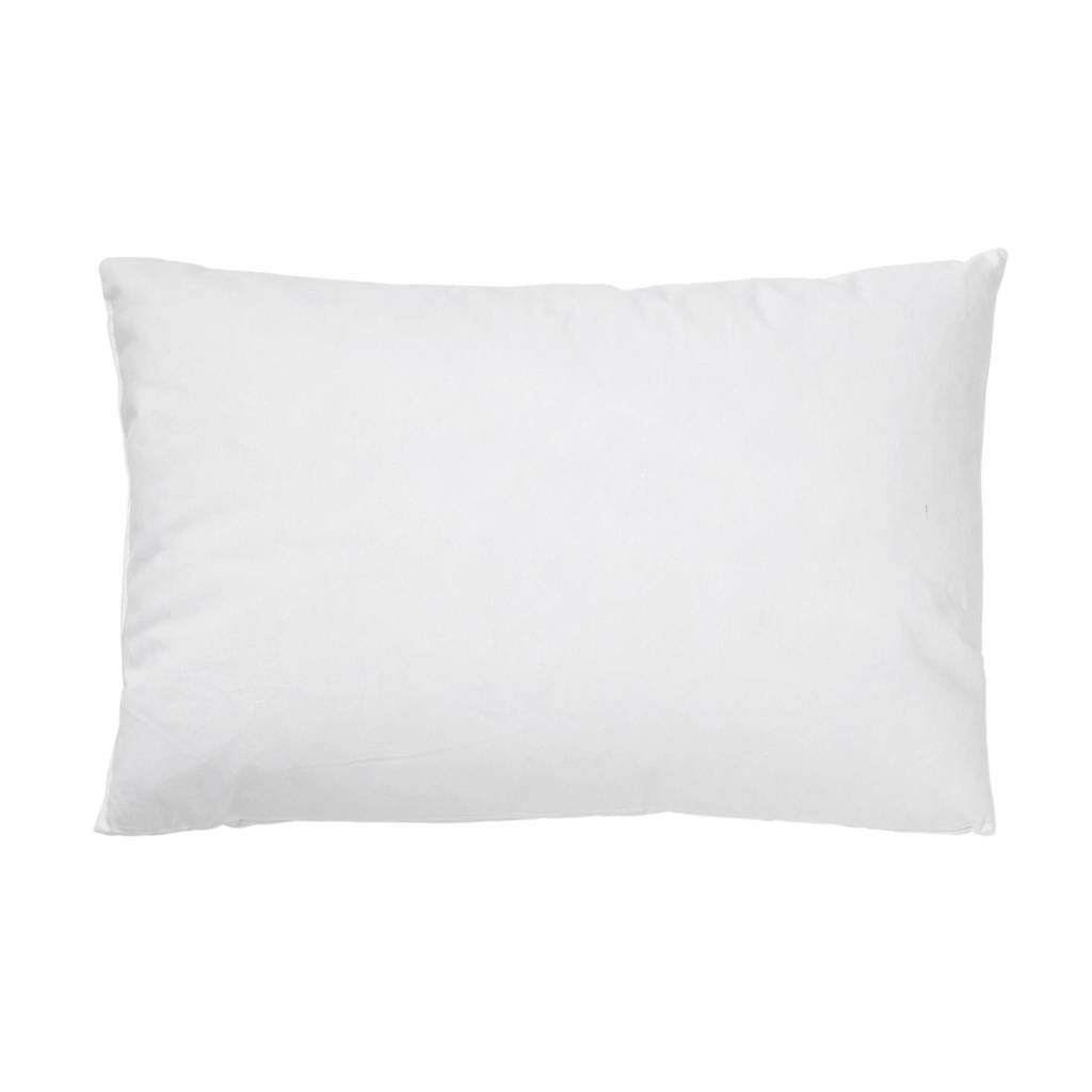 W Binnenkussen (veren) (50x35 cm), Wit