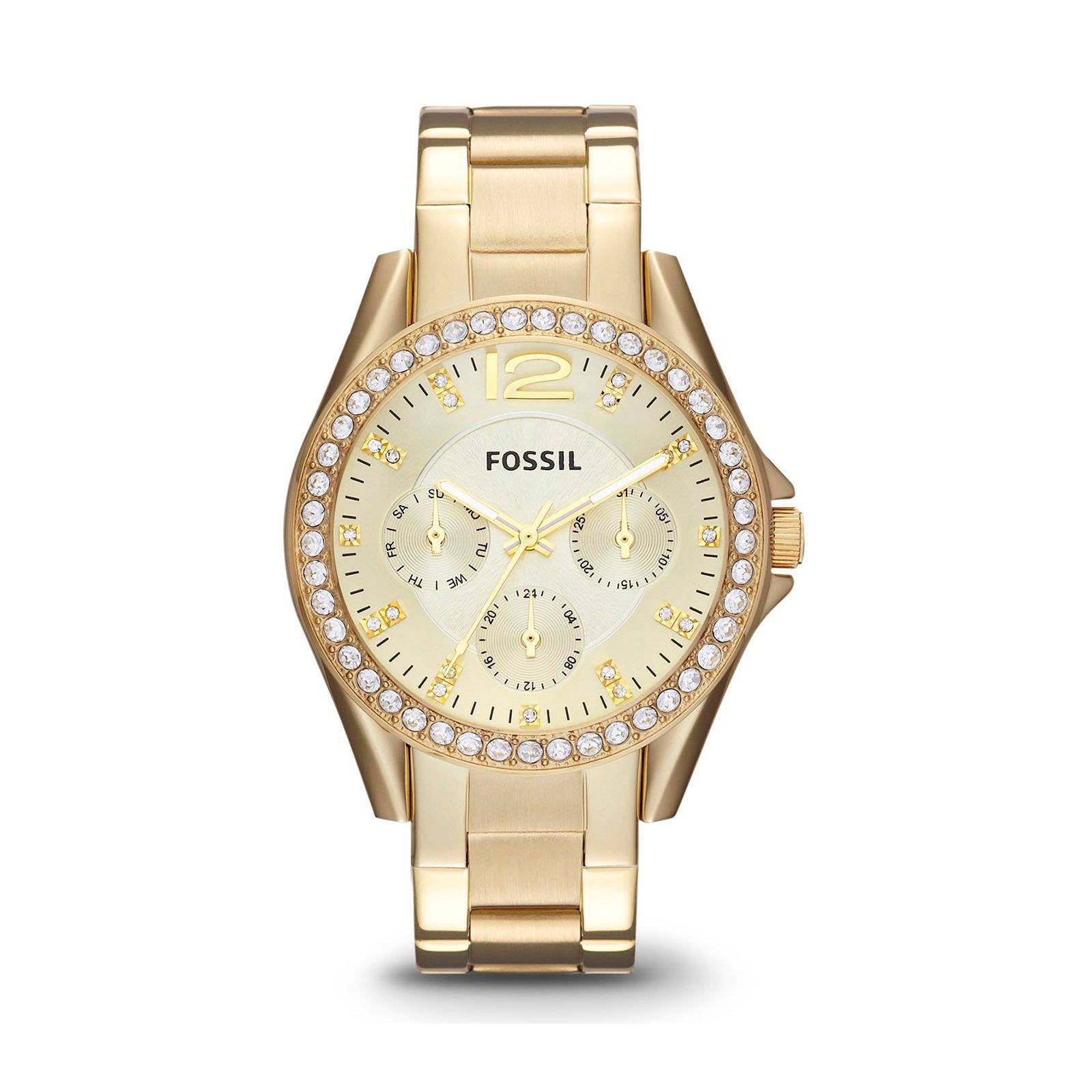 Fossil horloge ES3203 Riley Goud | wehkamp