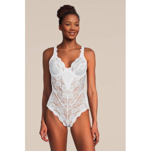 Sassa Mode corrigerende body Classic Lace wit afbeelding